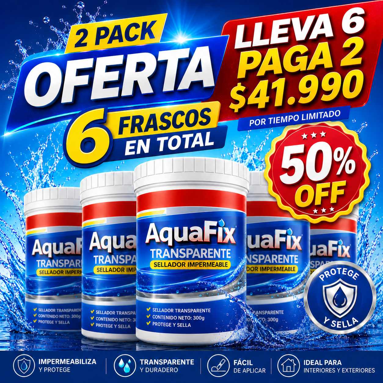 AQUAFIX™ 💧 | CHAO GOTERAS Y FILTRACIONES💧