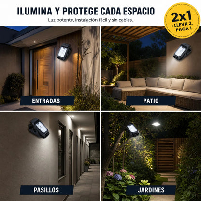 SolarClip™ 2X1 | Lámpara LED Solar con Sensor de Movimiento